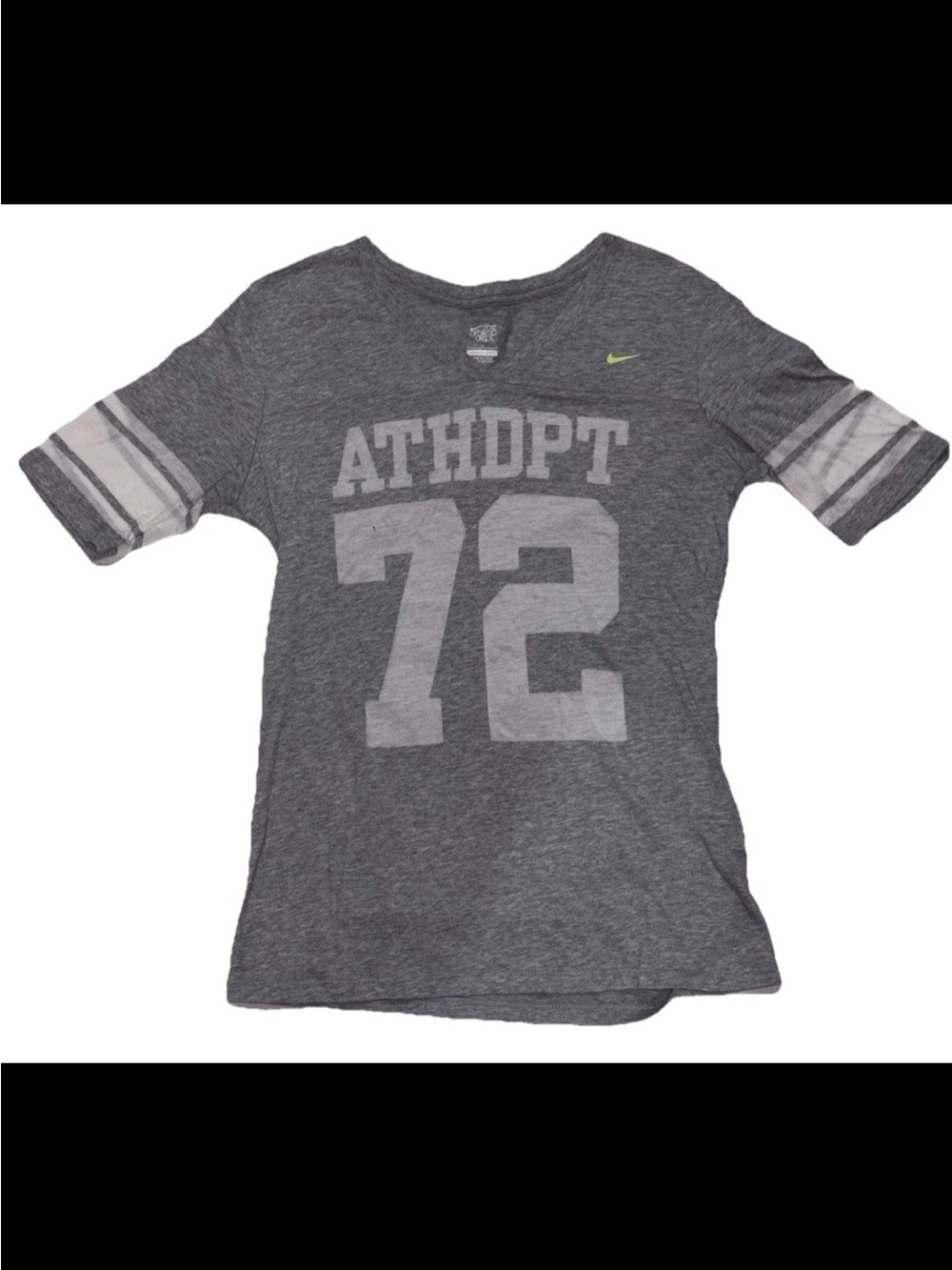Nike The Athletic Dept. Y2K Women’s V Neck S/S Shirt Football Jersey Look SZ.L